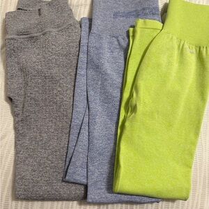 Prozis Bottoms in Gray, Blue, and Green NWOT Leggings Small